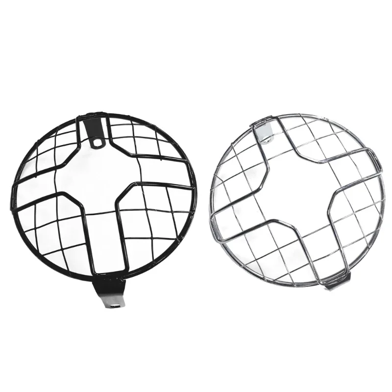 

Motorcycle Headlamp Guard With UV Coating Metal Cover No Tool Required For Daily Riding Extreme Weather Riding Essential