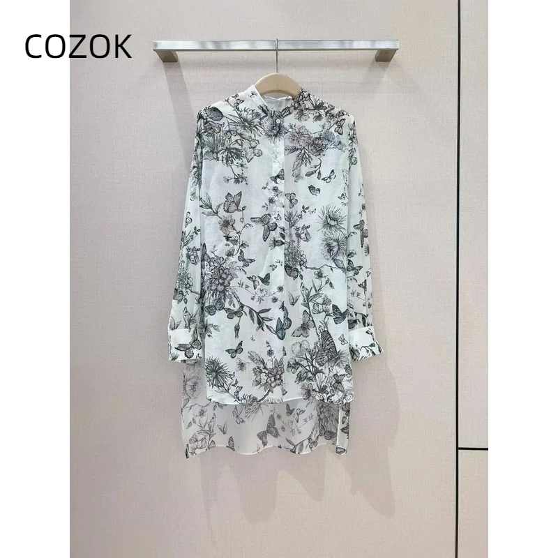 

2024 Summer New Women's Fashion Versatile Long sleeved Shirt