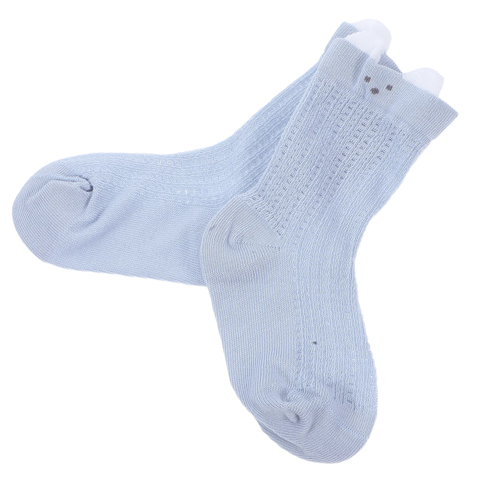 

1Pair Mesh Baby Socks Breathable Cotton Newborn Toddler Midcalf Lightweight Unisex Infant Socks for Boys Girls 4-12 Months