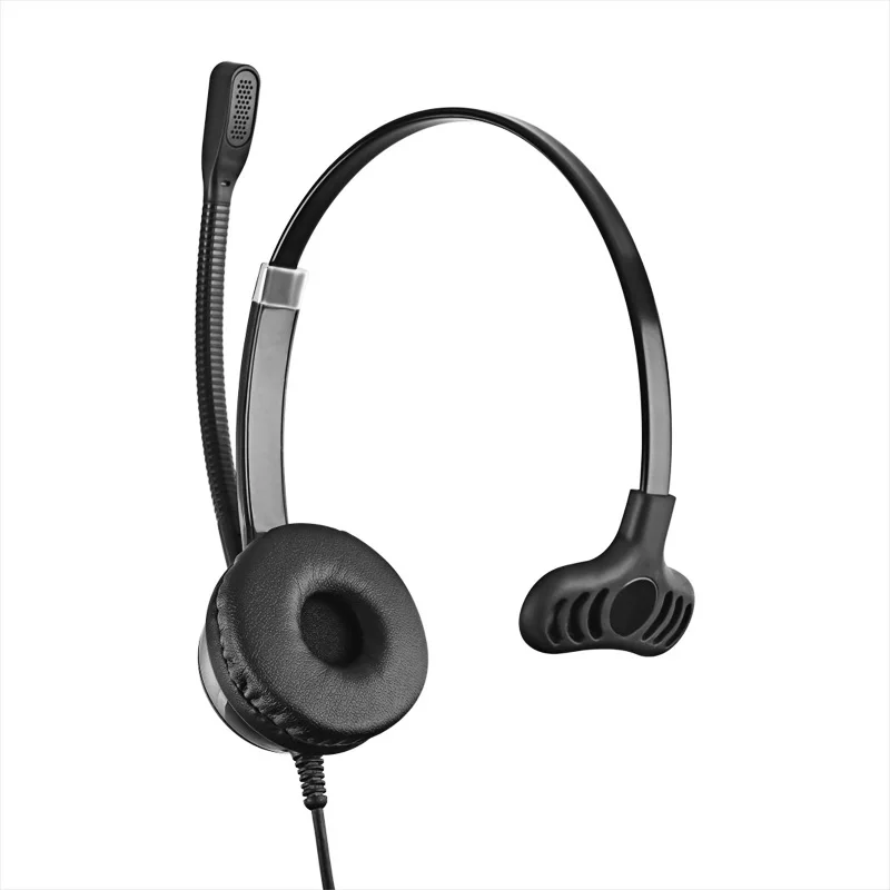 Auriculares CS11 con cable, reducción de ruido con control de voz, auriculares de tráfico para centro de llamadas, adecuados para PC/teléfono/computadora portátil/oficina en casa