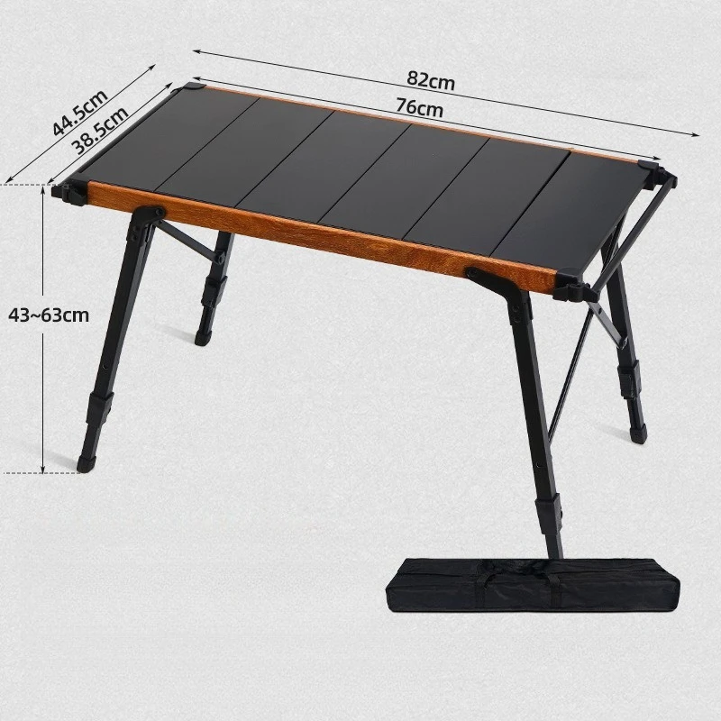Aluminum Alloy Folding Camping Table Portable IGT Picnic BBQ Desk Outdoor Mobile Kitchen for Hiking Travel Garden Party