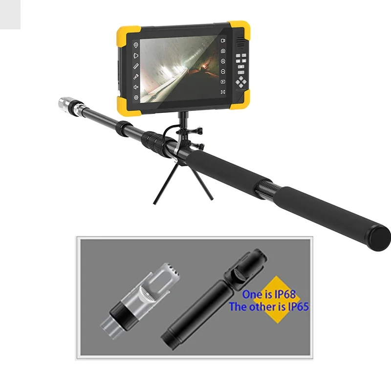 Wifi 4K Handheld Earthquake Rescue Equipment Earthquake Detector Audio Talkback Life PTZ Telescopic Pole Inspection Camera