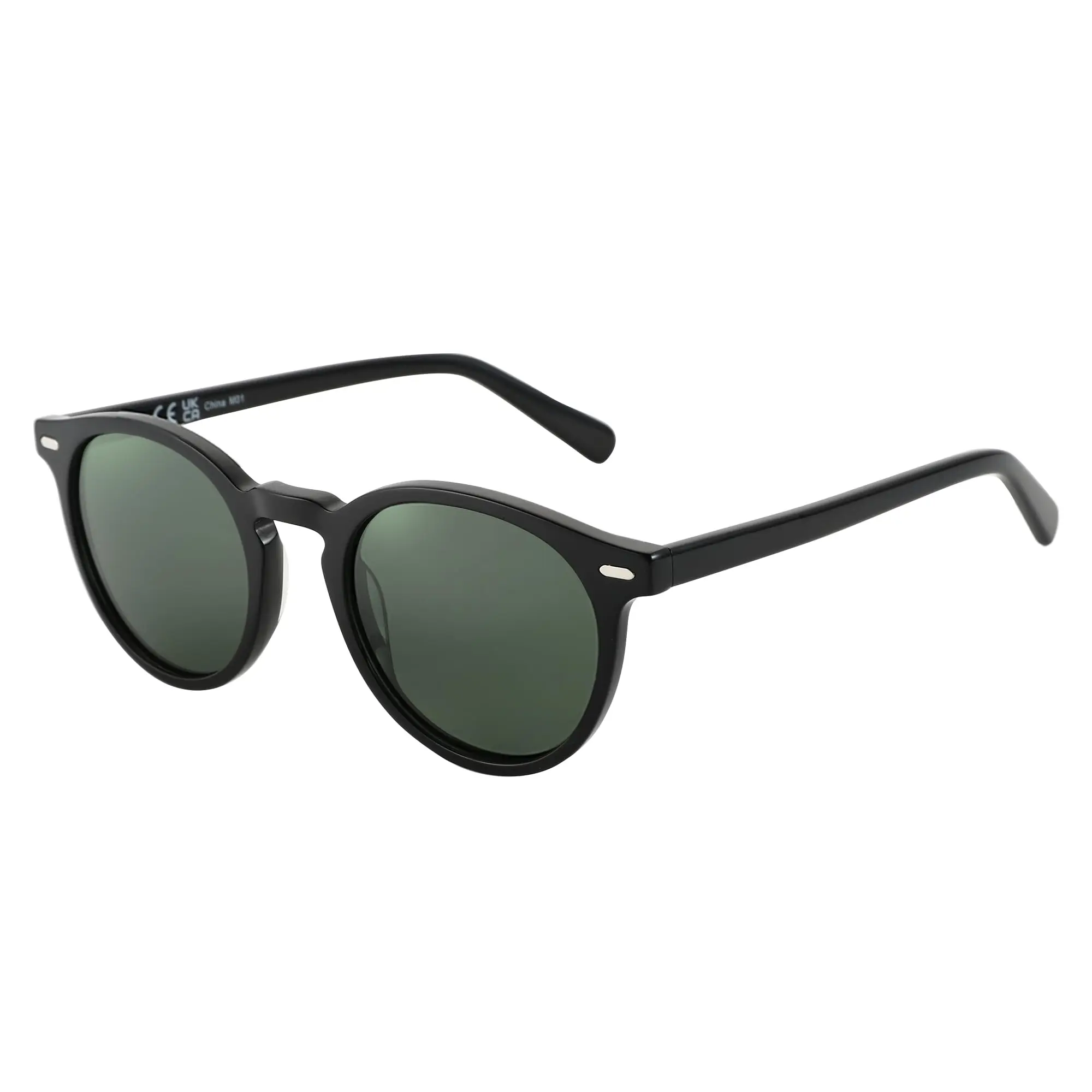 

BLUEMOKY Polarized Sunglasses Men Square: Unbreakable TR90 Frame Carbon Fiber Temple UV400 Protection Sun Glasses for Driving