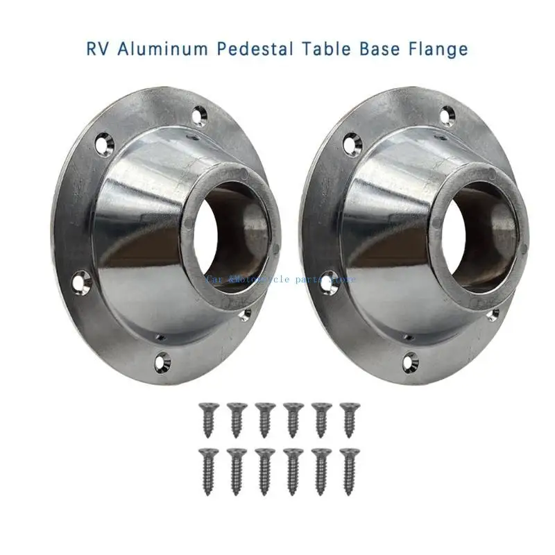 

Y9UC Campers Table Mount Flange Mount Aluminum Pedestal Table Base Table Leg Pedestals