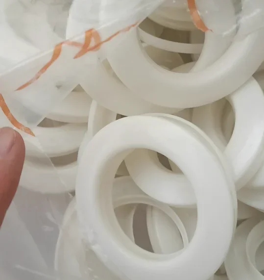 80pcs Round Shaped Plastic Roman Eyelets Buckle for Shower Curtain Circle Slide Curtain Ring Accessories Home Decor