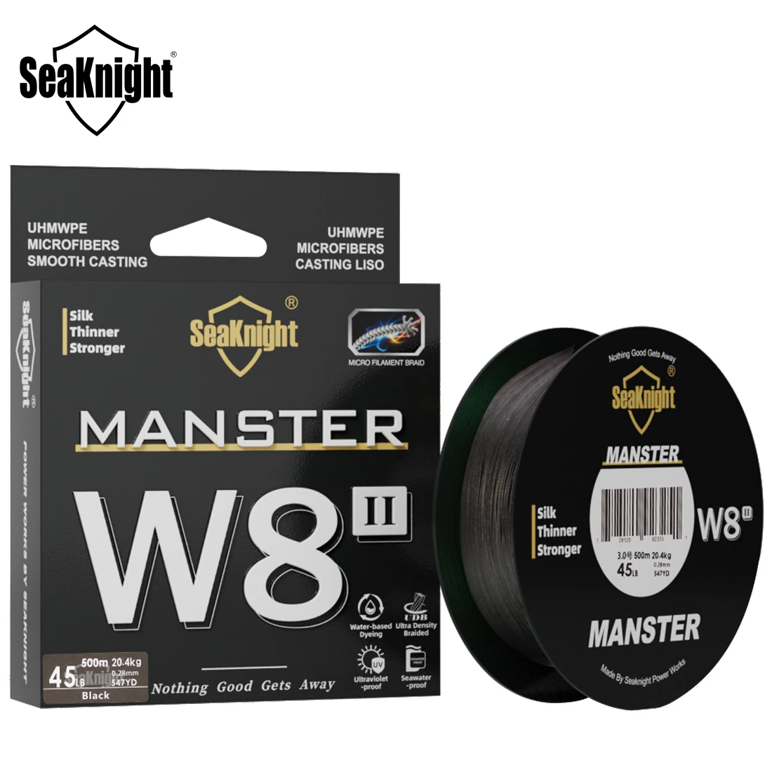 

SeaKnight новая плетеная рыболовная леска MONSTER/MANSTER W8 II, 500 м, 8-жильная проволока 15LB-100LB PE, многонитевая морская рыболовная леска