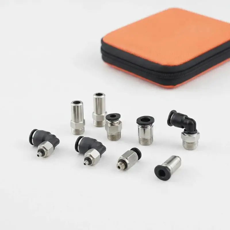 Mini Pneumatic Air Tube 90 Degree Elbow Quick Push In Fitting PL Series Multi Thread Pneumatic Connectors