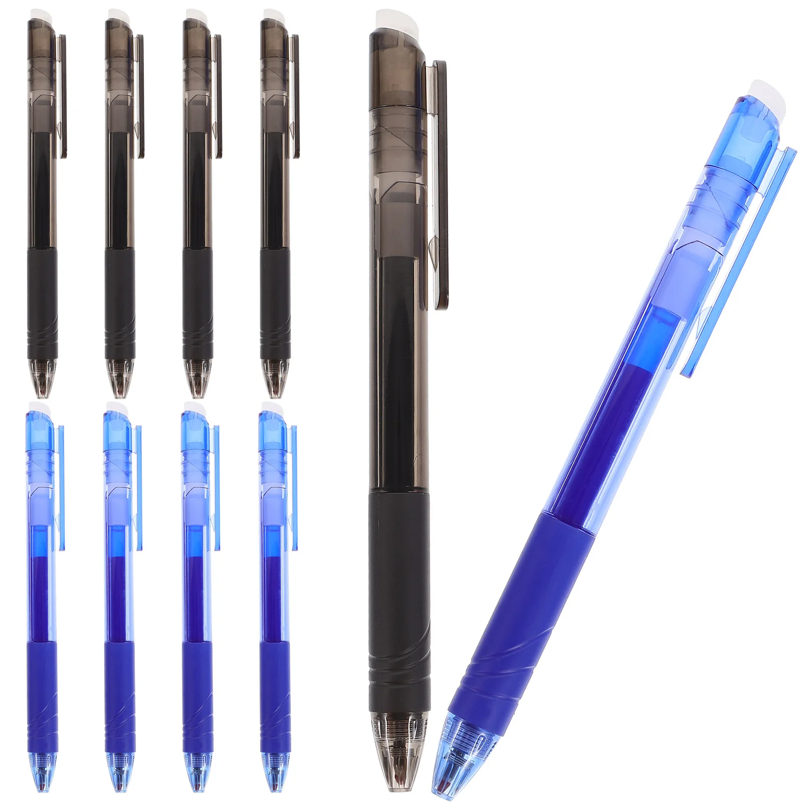 10 Pcs Erasable Pen Black Pens Refills for School Writing Color Bulk Ink Erase