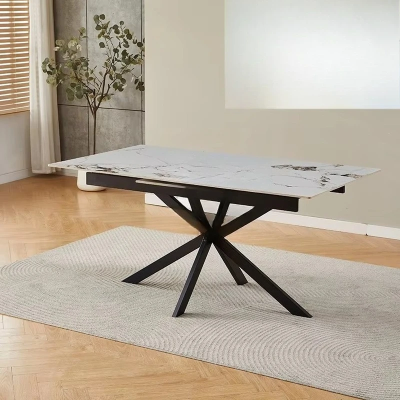 Burnt stone coffee table, small living room 6-piece set, hall stone material, new product arrival, modern catering ceramic table