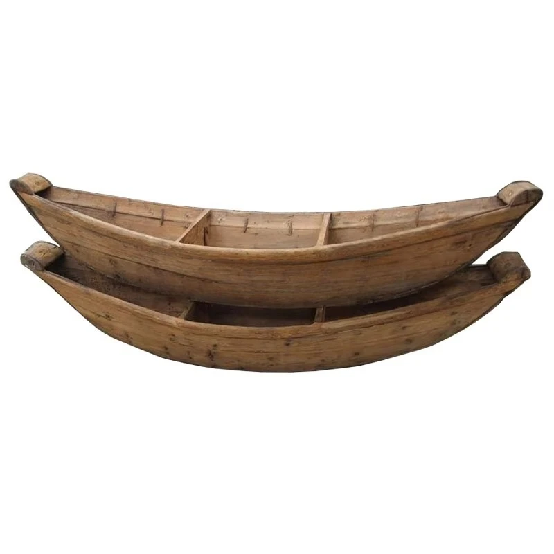 

Home decoration craft retro wooden boat home collection gift