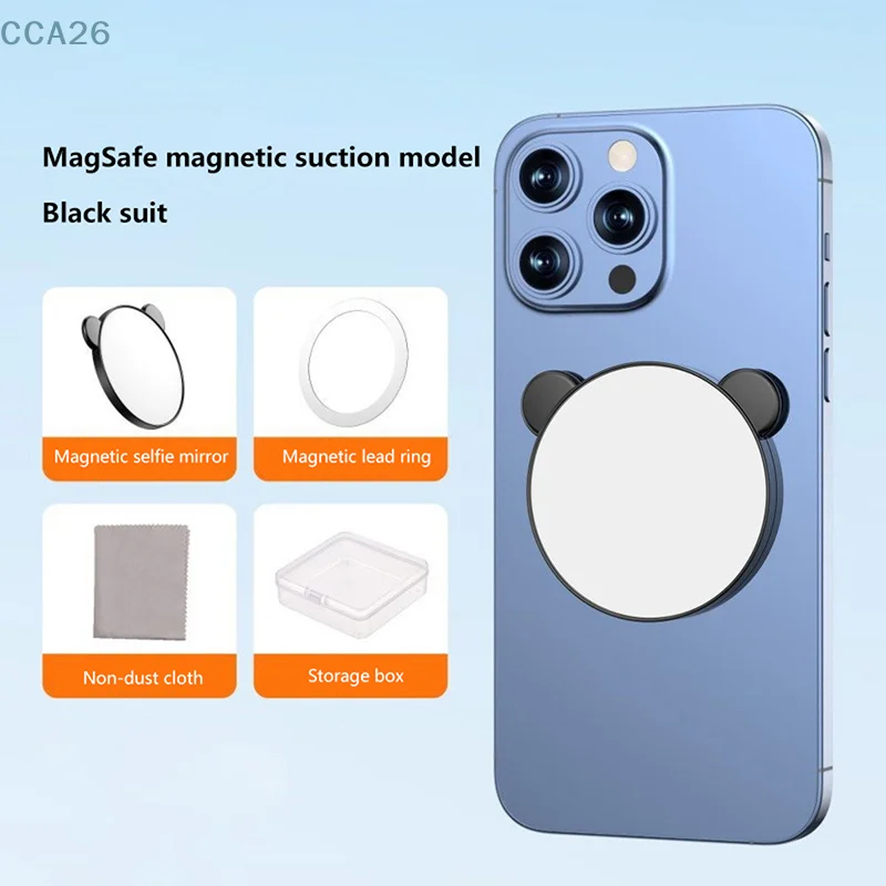 

Magnetic Selfie Phone Mirror Vlogging Photo Video Selfie Gift For Photography Lovers Lightweight Portable Mobile Phone Bracket