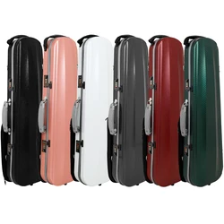 4/4 Violin Case Carbon Fiber Violin Storage Box Violin Composite Case with Leather Handle Music Score Bag String Instrument Part