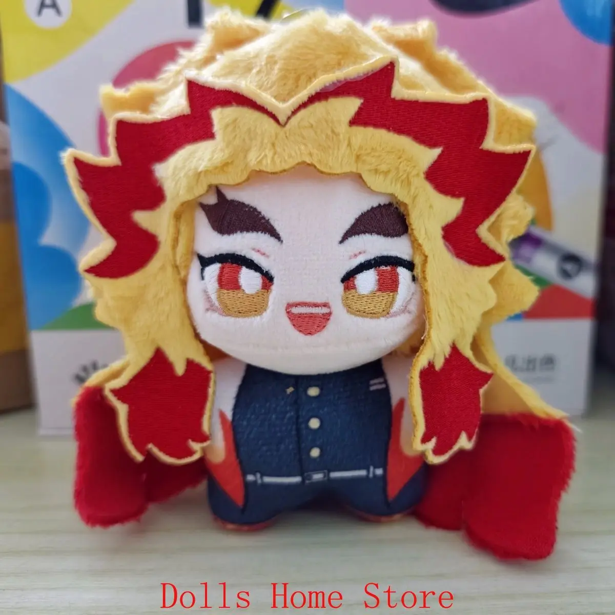 

Аниме роль Rengoku Kyoujurou, милый плюшевый хлопковый костюм для косплея, морская звезда, 10 см, кулон, плюшевый подарок на день рождения