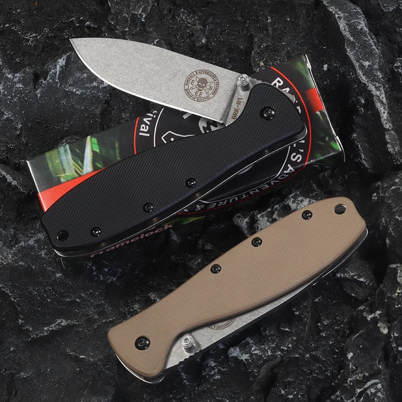 Folding pocket knife AUS-10A Steel blade Outdoor Survival Tactical Knife EDC Hunting portable self-defense tool