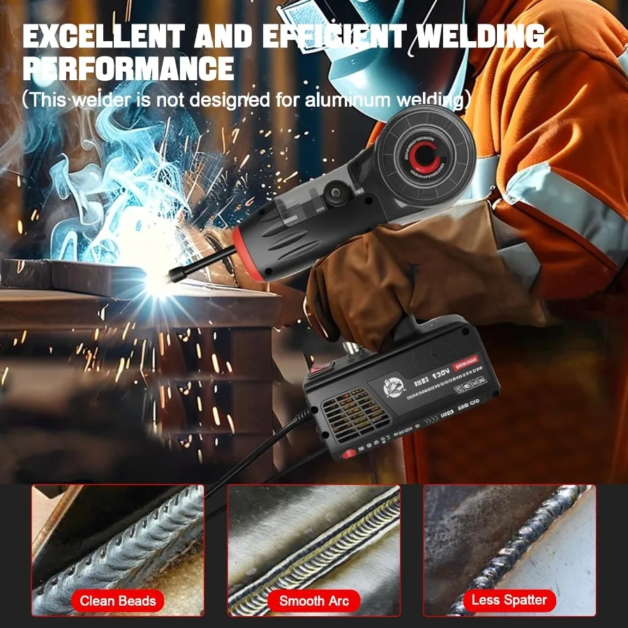 Mesin Las Mig Portabel 120 A Mesin Las Mig 110v Mesin Las Inti Fluks Genggam Dengan Inverter IGBT Tanpa Gas Portabel