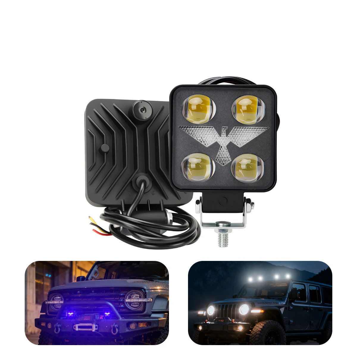 

Led Work Light For Off Road Vehicles Tractor Off-road LED Lamp Black Motorcycle LED Light Low Power Consumption