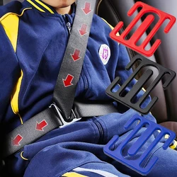 Cars Seat Belt Retainer Children Safety Belt Adjuster Anti-Neck Seatbelt Positioner Stopper Kids Shoulder Guard Buckle Accessory