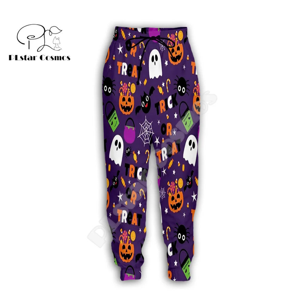 Fashion Pants Sweatpants Colorful Jogger Y2k Halloween Pumpkin Skull Ghost Tattoo Retro 3D Print Harajuku Casual Funny Trousers