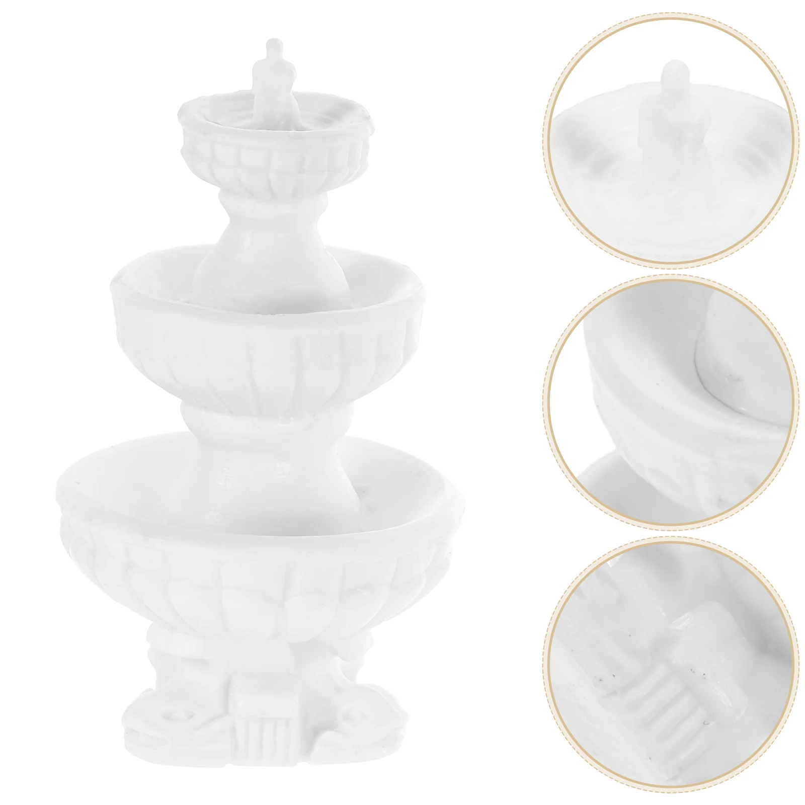 

Micro L Fountain Mini Garden s Plastic naments Decor Accessories for house Scene Design Creative Craft