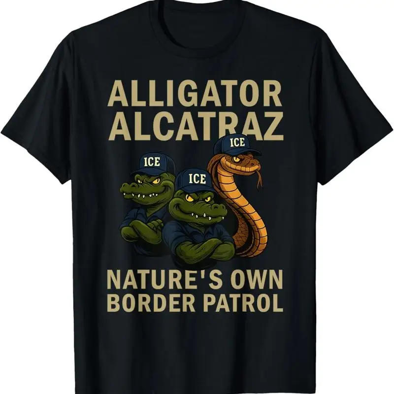 Alligator Alcatraz Ice Natures Own Border Patrol T Shirt