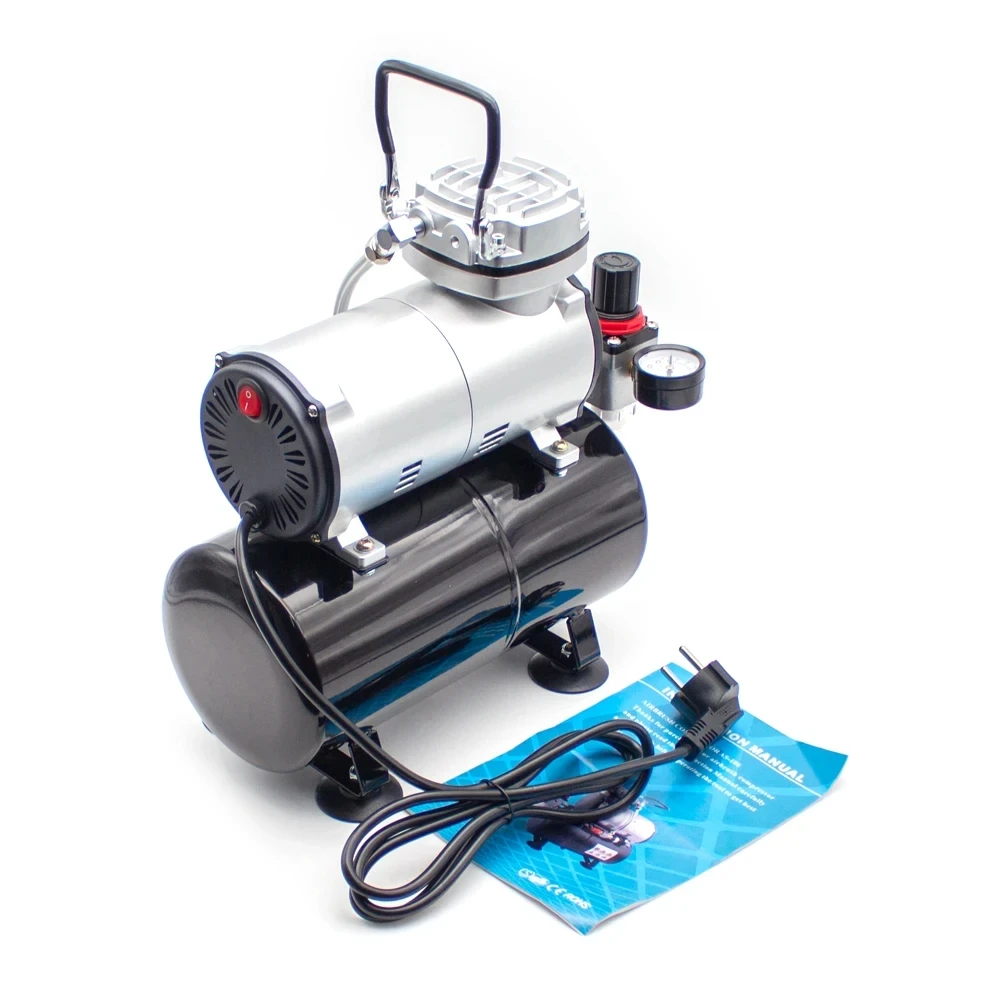 AS-186 Household Mini Oil-Free Air Compressor – Adjustable Air Compression Pump with Pressure Switch & Safety Valve