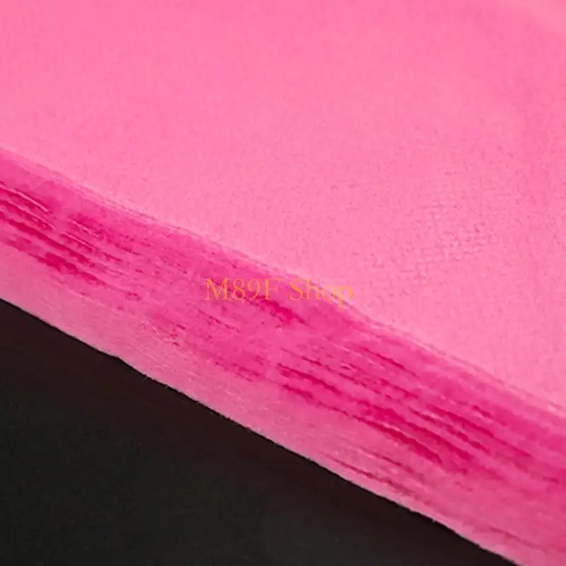 M89F 100Pcs Disposable Headrest Paper Pads Non-Woven Massage Face Cradle Pillow Cover Beauty Spa Salon Bed Table Sheets