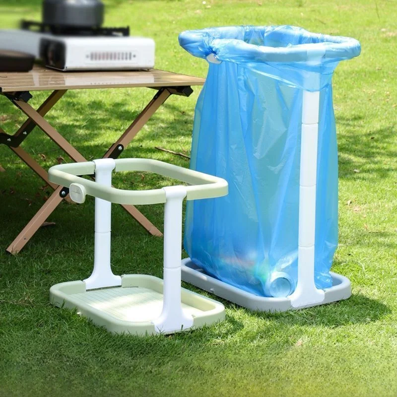 

Portable Outdoor Cam Kitchen Tra Ra BBQ Plastic Bag Stand Household Waste Disposal Holder Easy to Carry on Picnics