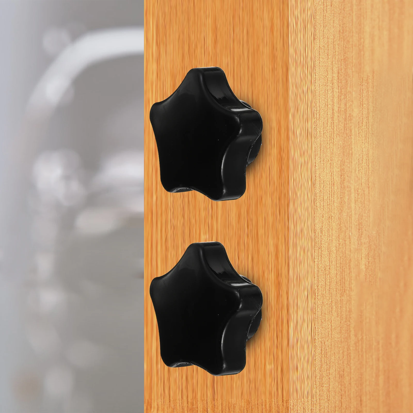 

2pcs Star Hand Clamping Screw Knob M8X40 Abs Stainless Steel Easy Install No Tools Mechanical Equipment Thread