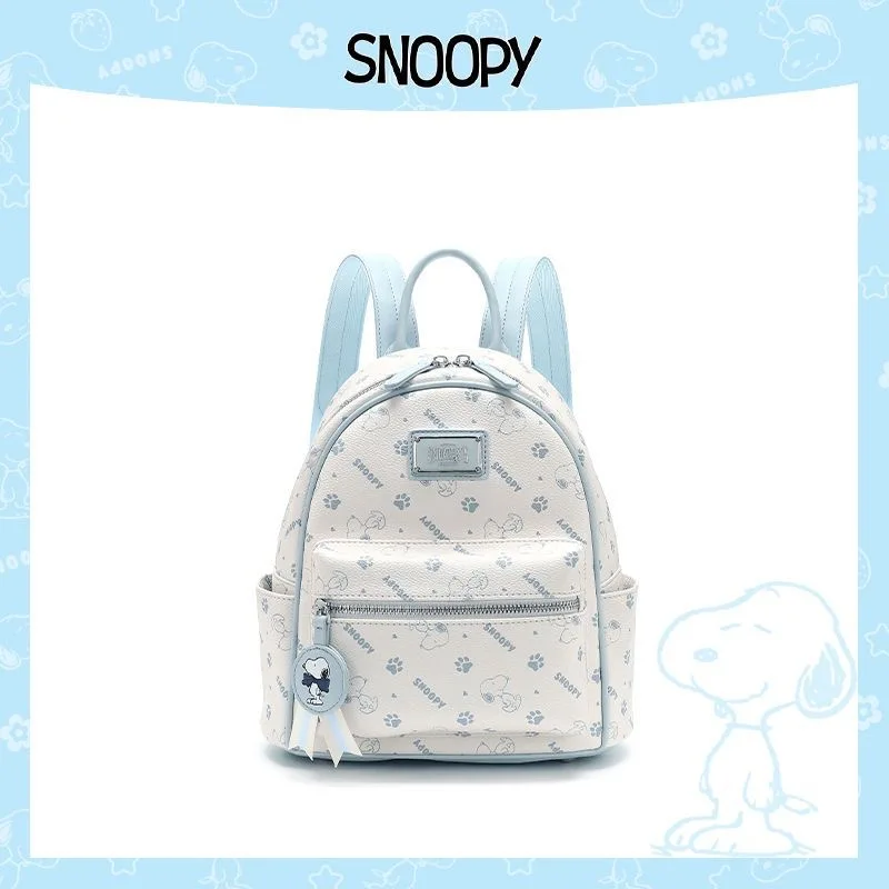 Cartoon Snoopy Backpack Cute Printed Pattern Commute Versatile Storage Bag Student Large Capacity Travel Bag Girls Gift