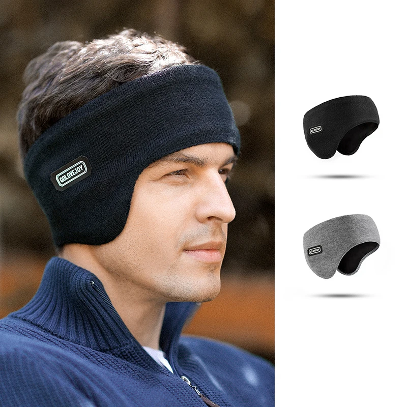 تدفئة الأذن مبطنة وسميكة للرجال في الشتاء لمنع غطاء الأذن الدافئ للبرد والرياح