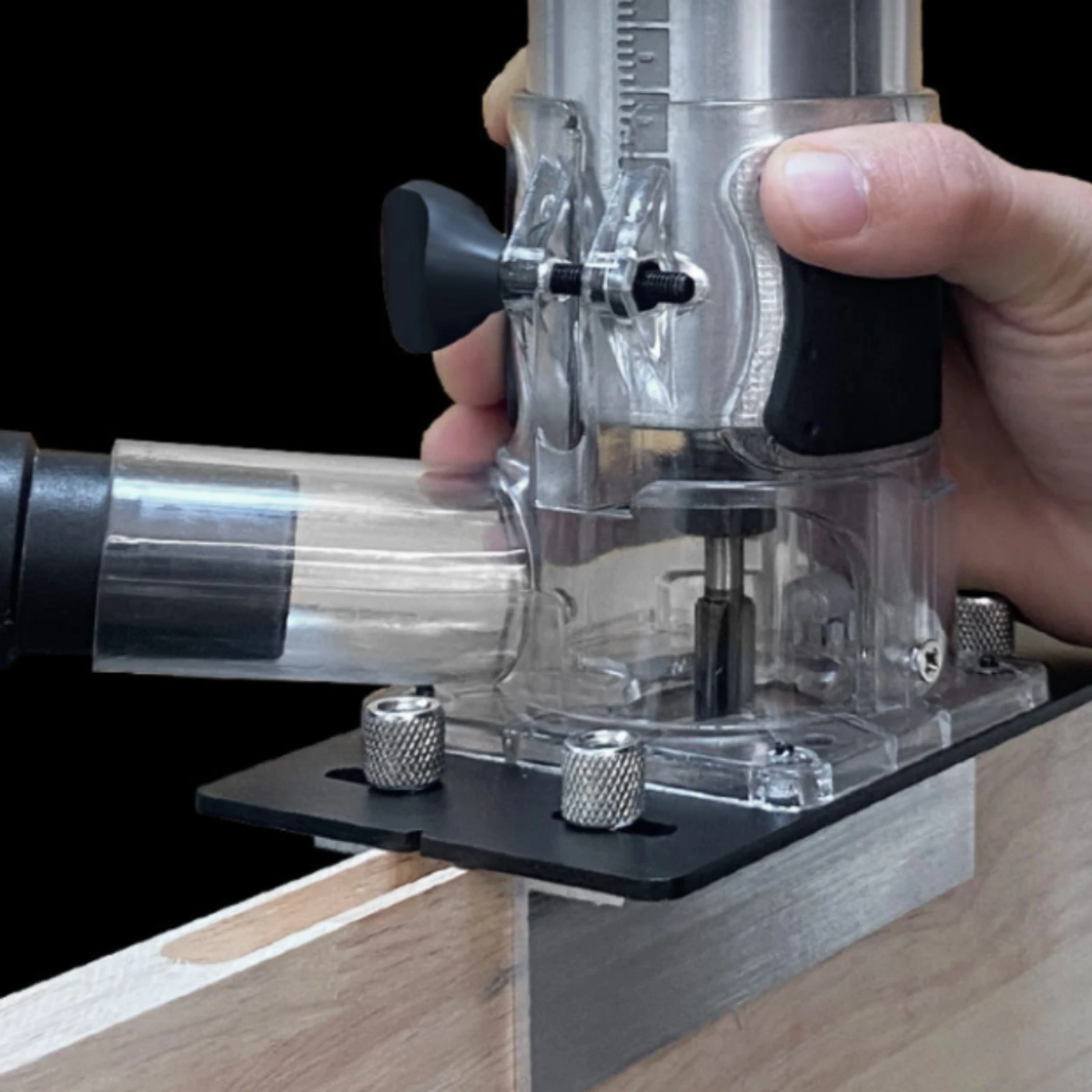 Toz Toplama Router Jig Şeffaf - Woodworking Router incelemesi ve fiyatı
