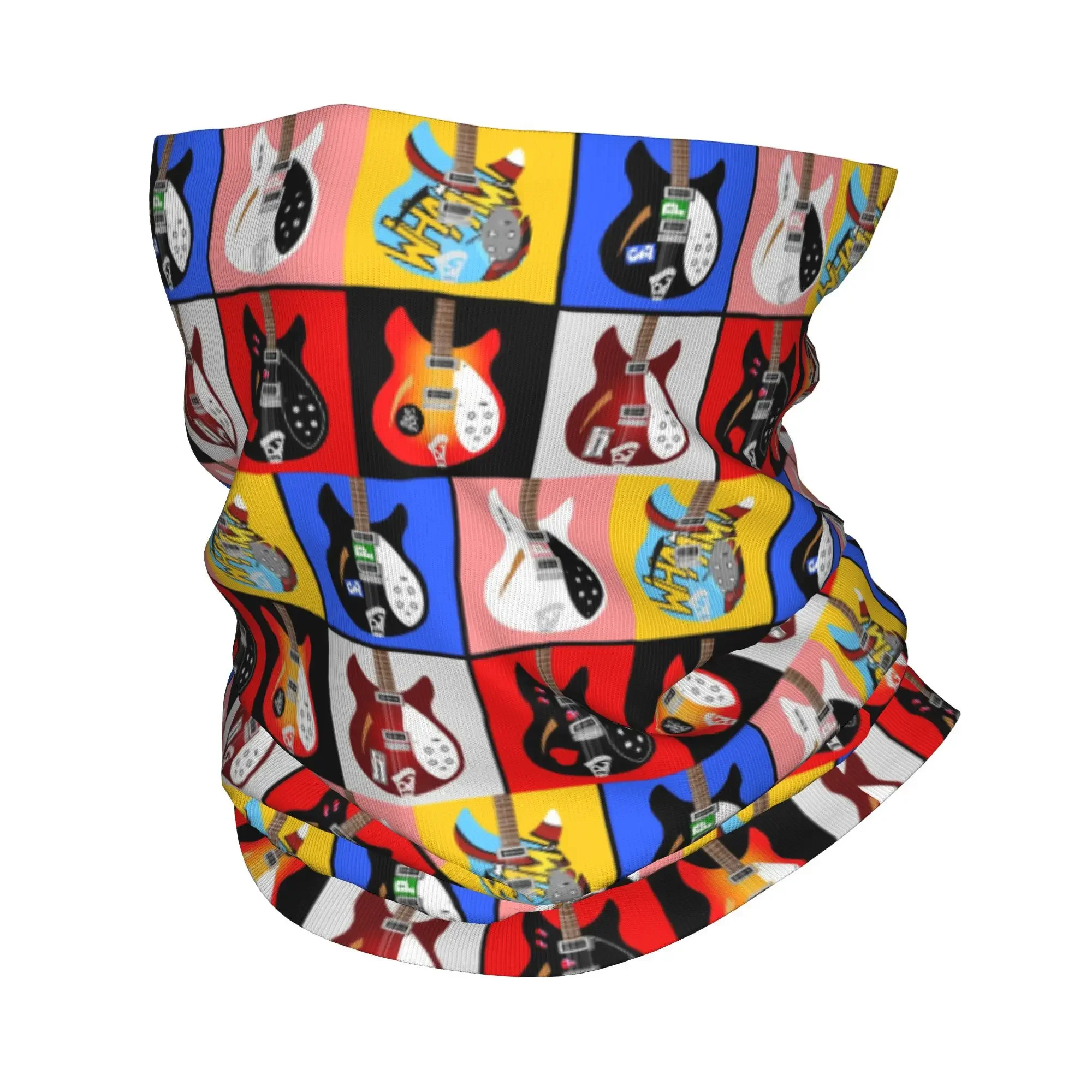 Paul Weller's Rickenbacker 330 Guitar Collection Bandana Neck Gaiter Printed Wrap Scarf Multi-use Headwear Hiking Fishing