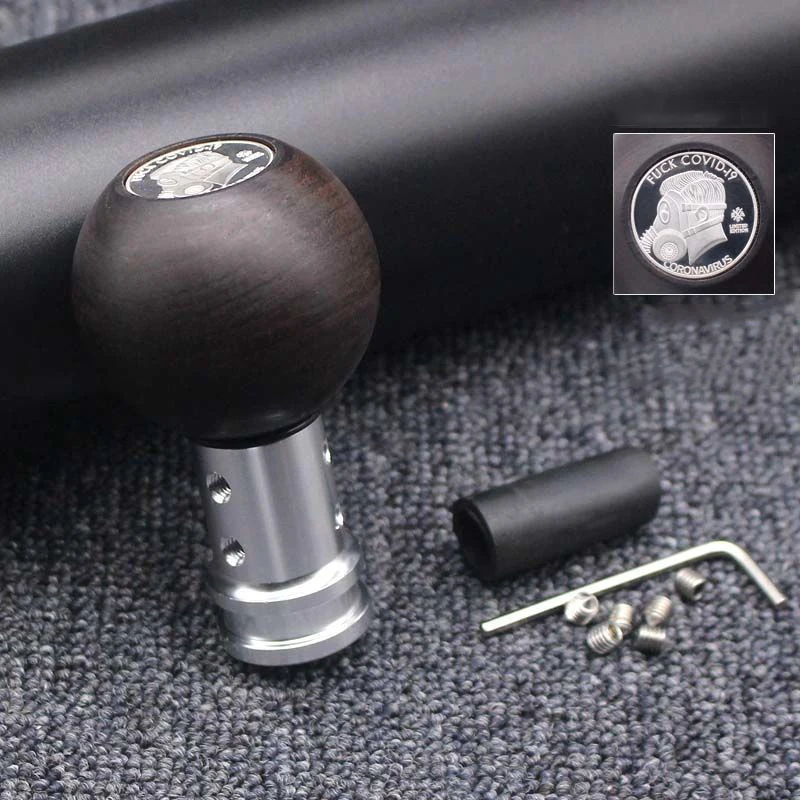 Real Natural High Quality Wood Gear Shift Knob Universal Adapter Shift Unpainted Car Modification Shift Knob Handmade Brand New