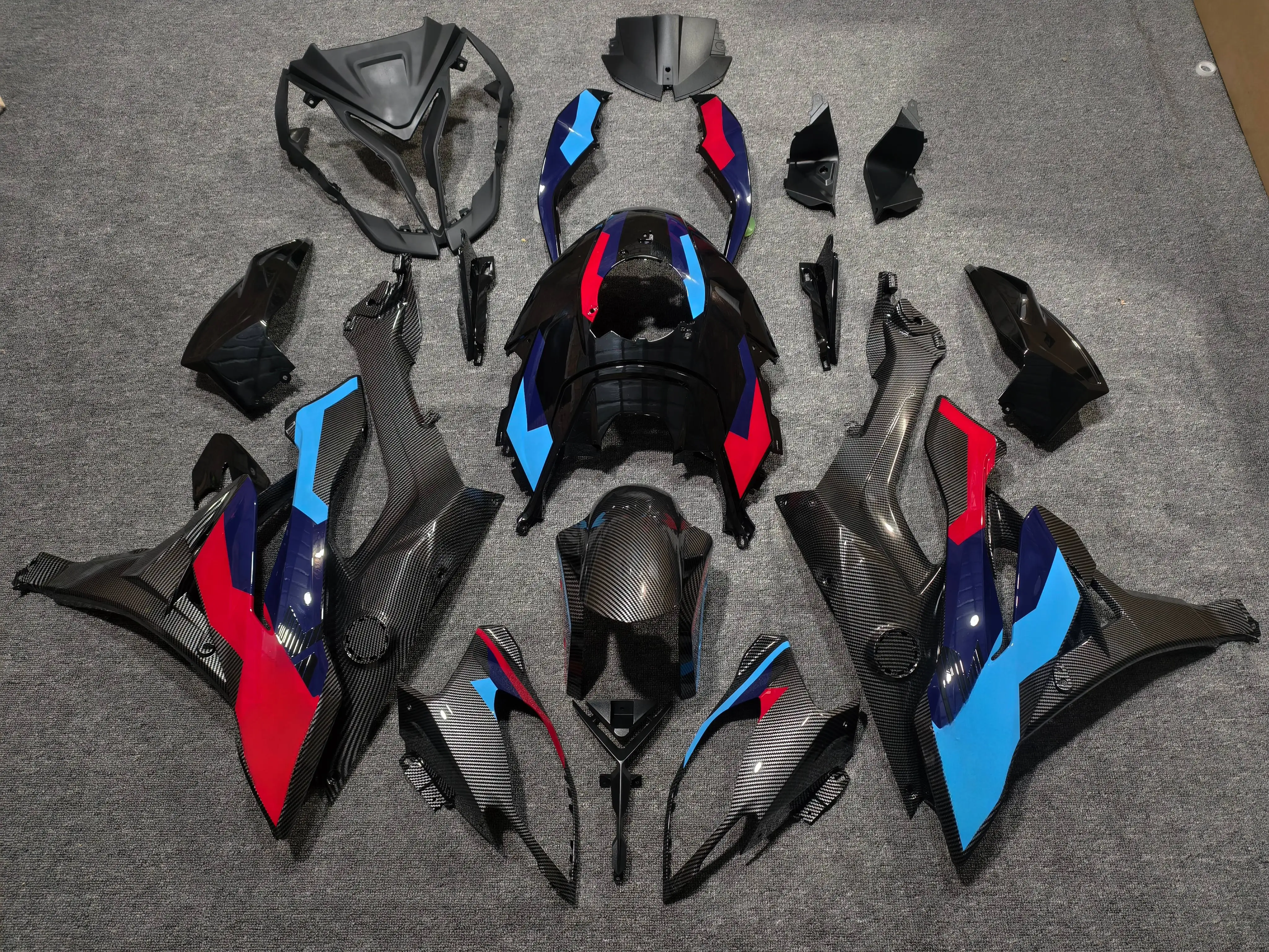 Carbon Fiber Paint Spraying Full ABS Injection   Motorcycle Fairing  Kit for BMW S1000XR 2017 Motorcycle Frame & Body Parts