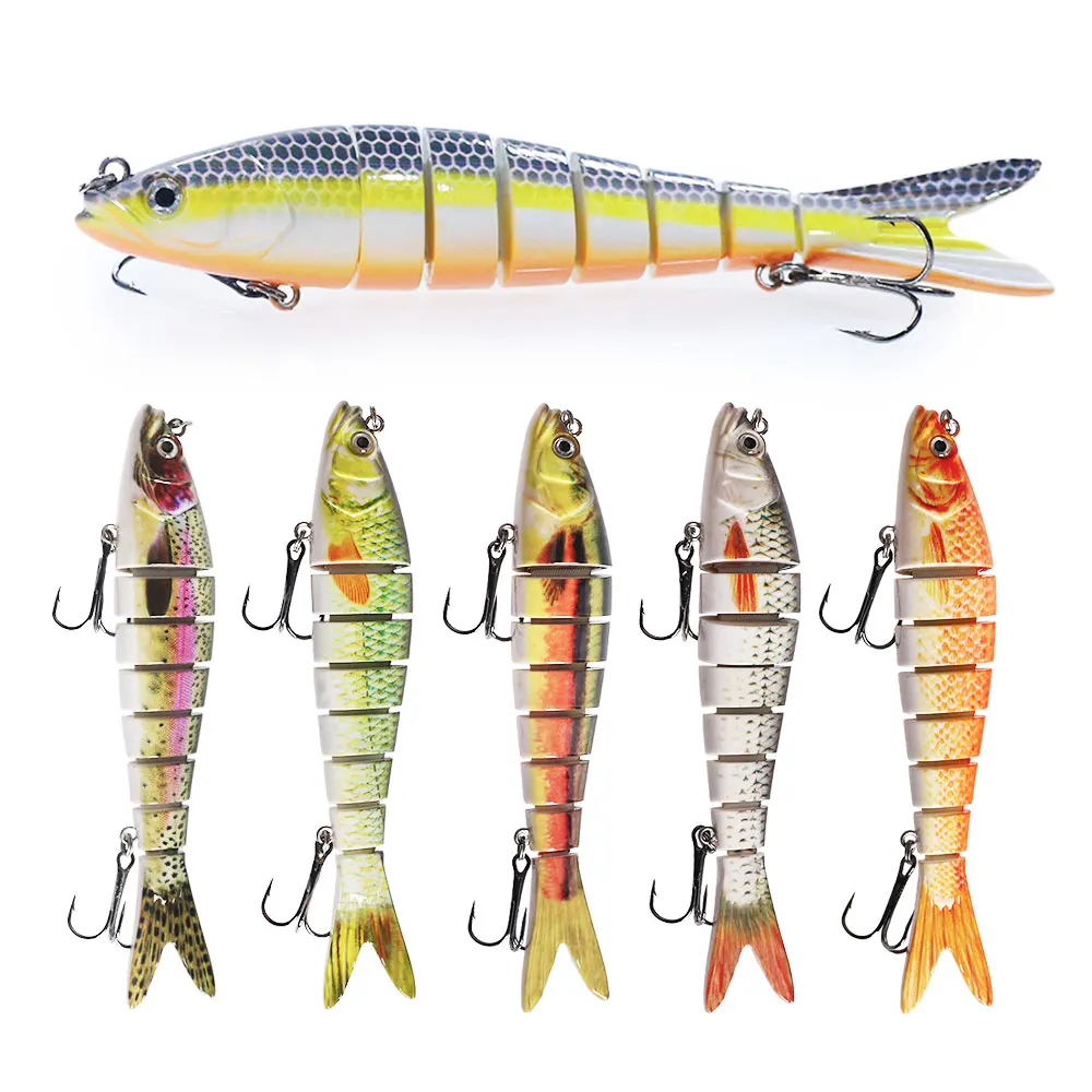 Hanlin 13,5 cm 23 g Multi Jointed Swimbaits Angelköder Crankbait Floating Hard Body Wobbler Swimbait Baits Bass Tackle