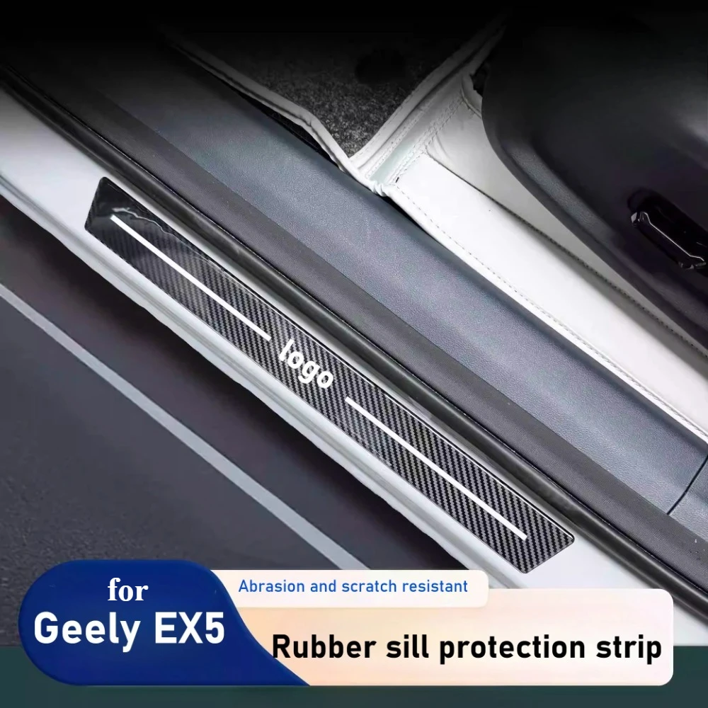 

For Geely Galaxy E5 EX5 Car Door Threshold Strip Sill Protection Anti-scratch Interior Protection Welcome Pedal Sill Strip Pads