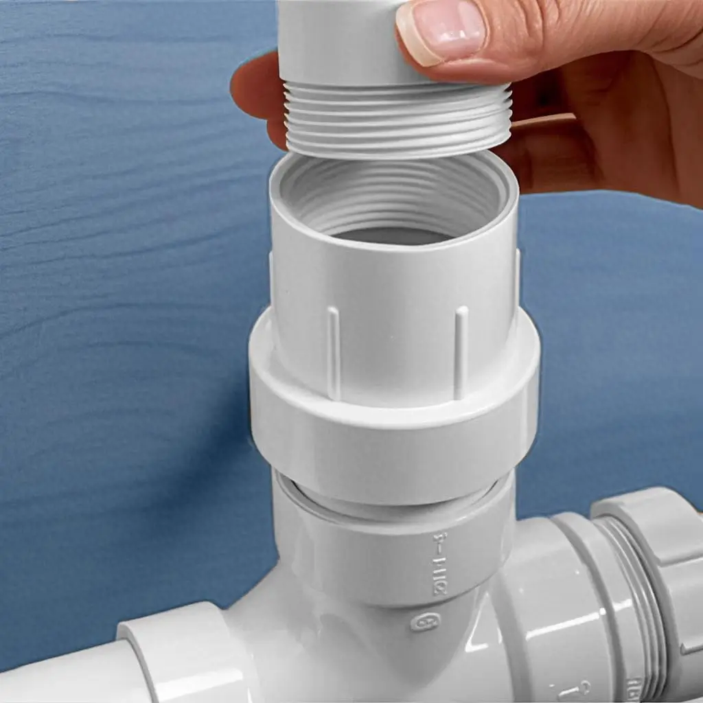 LESSO 1 1/4" PVC Repair Coupling, PVC Pipe Repair 1-1/4 inch Kit for Broken or Cracked In-Ground Pipe Fittings Waterproof Durabl