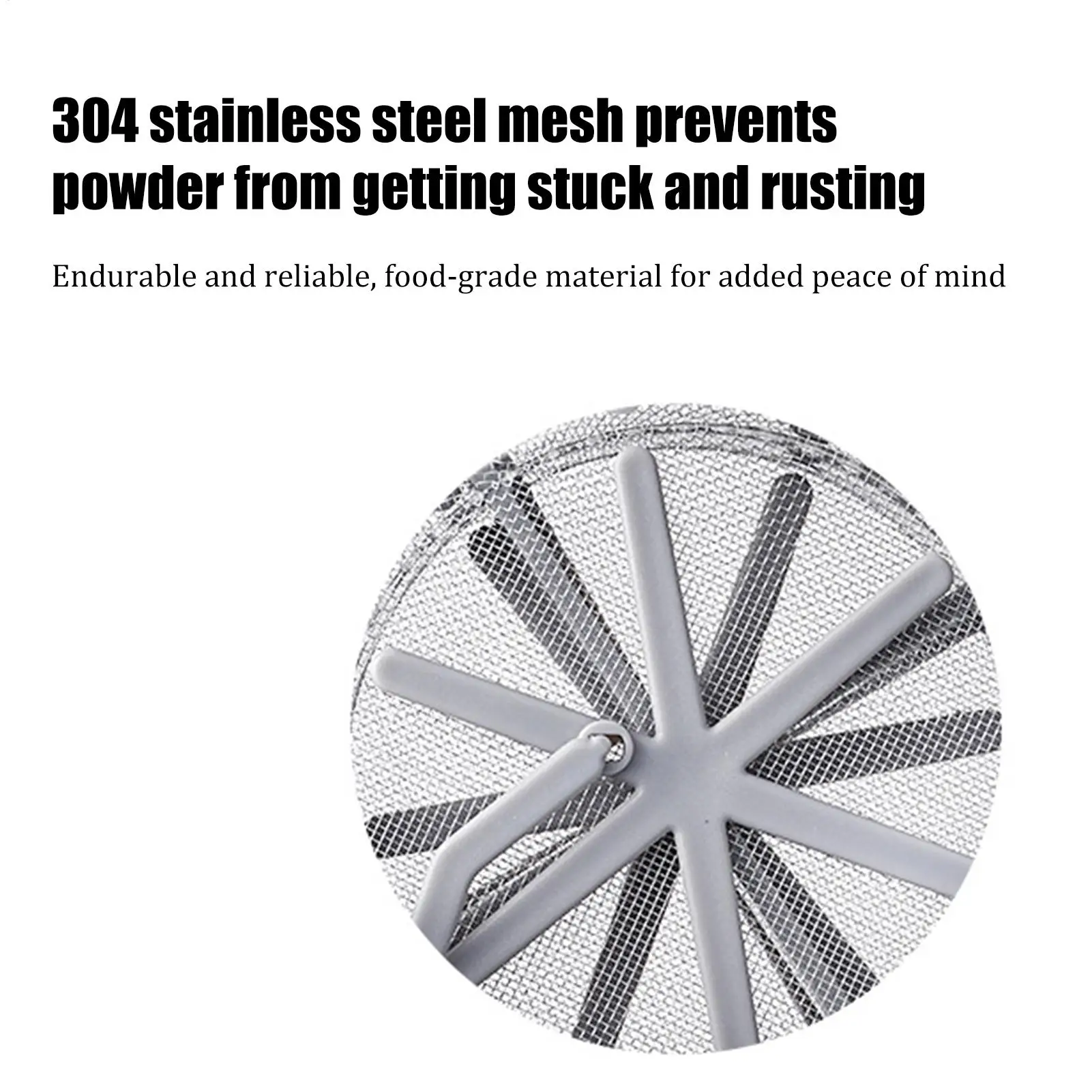

Semi-Automatic Flour Sifter With Hand Press Design Transparent Flour Sieve Non-stick Baking Tools Kitchen Gadgets Accessories