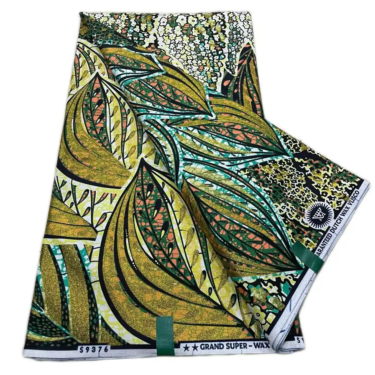 المبيعات الساخنة 100% القطن جديد جراند سوبر الأفريقي الذهبي الشمع النسيج الشمع طباعة أنقرة النسيج 6 ياردة الخياطة النساء فستان الحفلات جديد