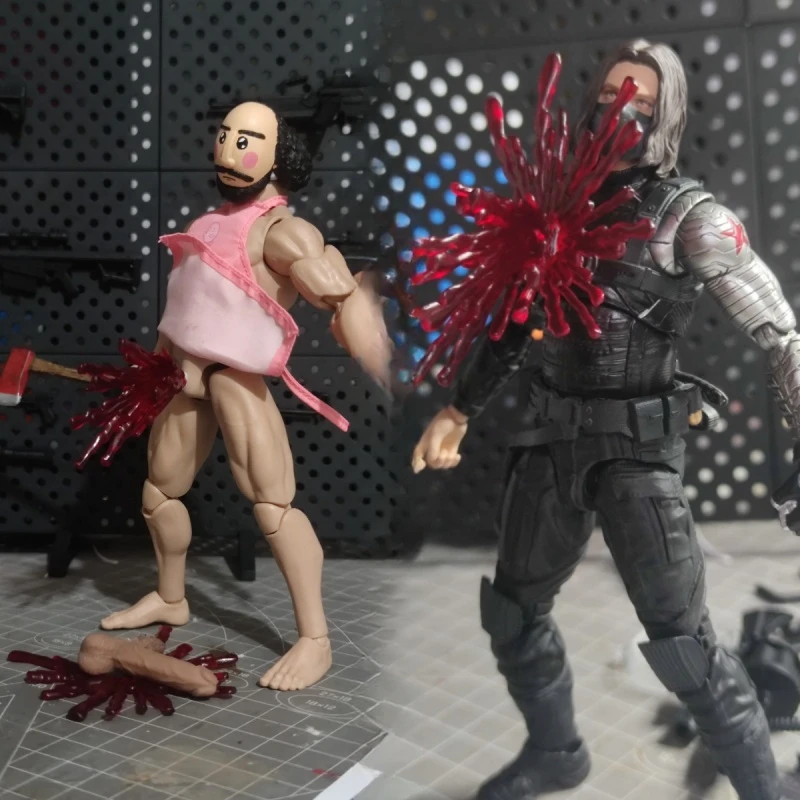 

G-PROJECT GP01 1/12 Winter Soldier Bucky Weapon Kit Sniper Rifle Light Machine Gun Blood Flower Effect Fit 6Inch Soldier Dolls