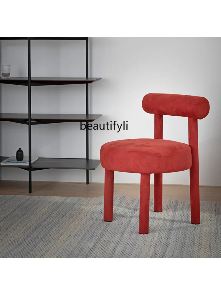 Circle and Creative Fashion Leisure Chair Simple and Comfortable Imported Flannel Wear-Resistant High Elastic Sponge furniture