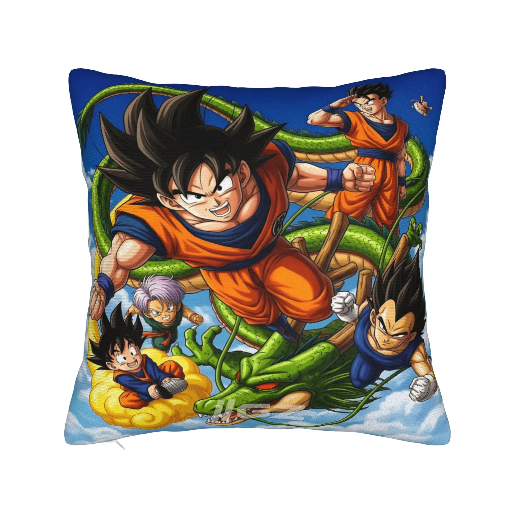 D-Dragon Anime Pillow Case  Soft Pillow Cover For Couch Sofa Bedroom Vintage Cushion Cover