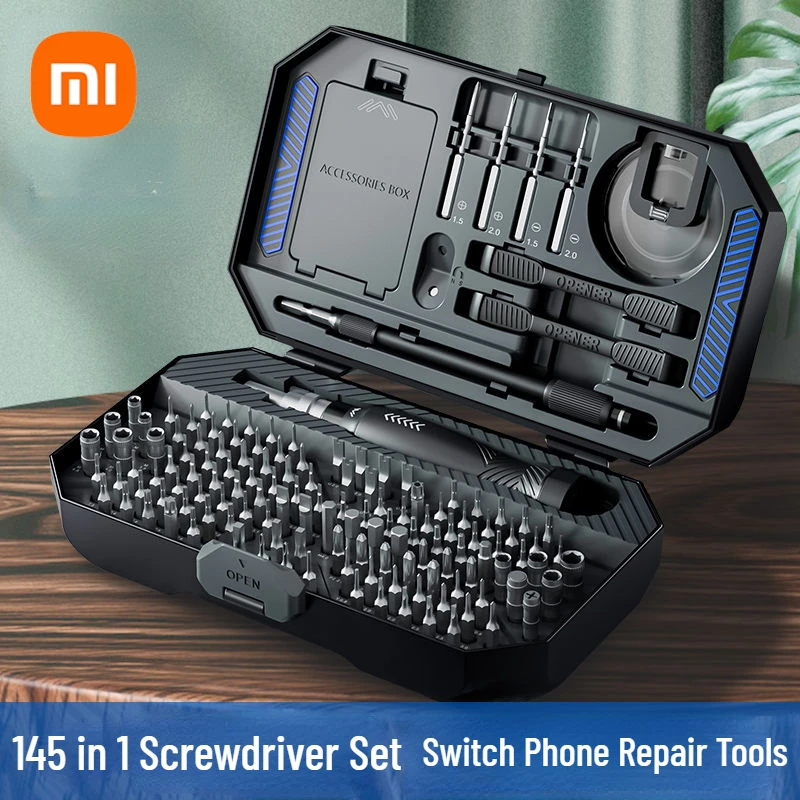 Xiaomi CHNT 145 in 1 Screwdriver Set Precision Magnetic Screw Driver Tool Bits for Switch Phone Repair Tools Set Professional