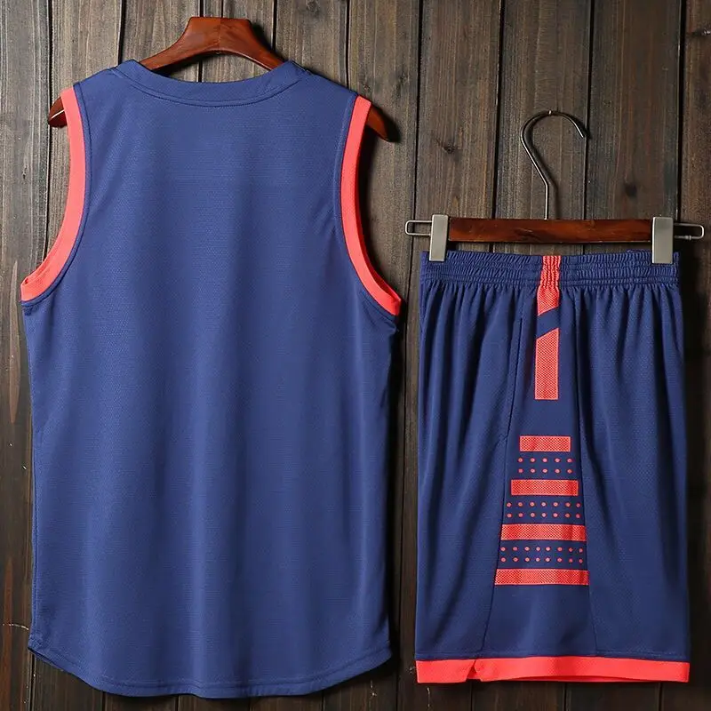 Summer Gym Running Short Set Sleeveless Tank Top Basketball Quick Dry Breathable Jersey Sport Shorts Competition Tracksuit Suit