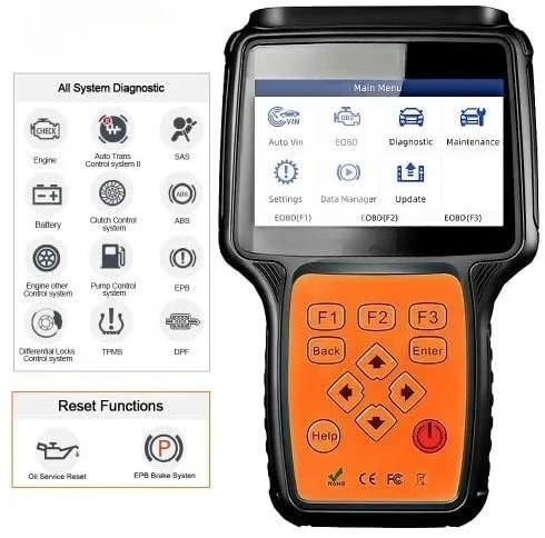

Диагностический сканер Foxwell NT680PRO для сброса данных SRS (подушек безопасности) и всех систем автомобилей всех марок, с поддержкой нескольких языков