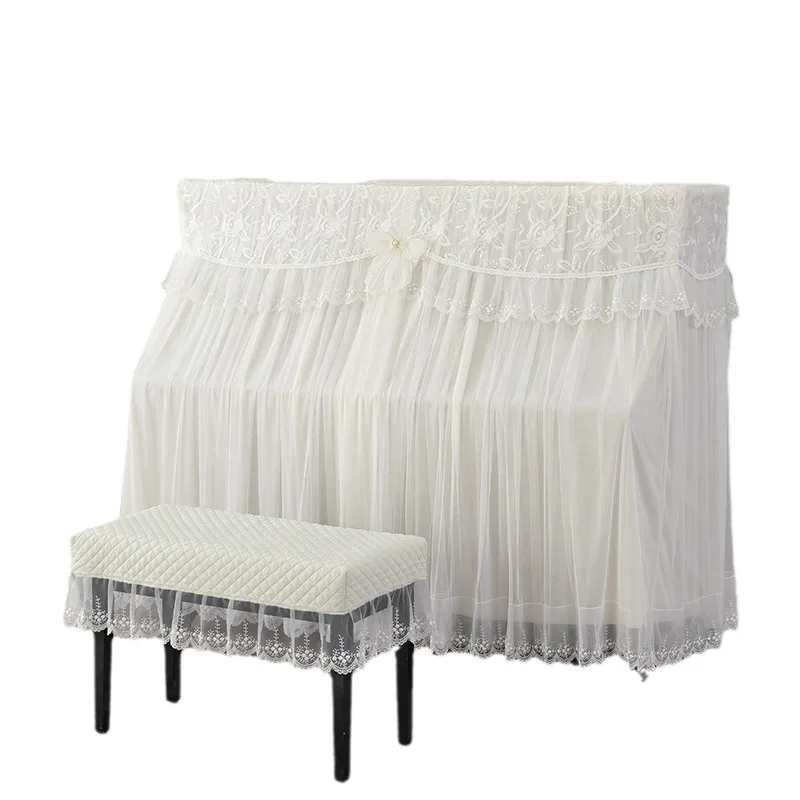 

Чехол для пианино с вышивкой, ткань для пианино, пылезащитный чехол, легкий роскошный чехол для пианино, набор табуретов