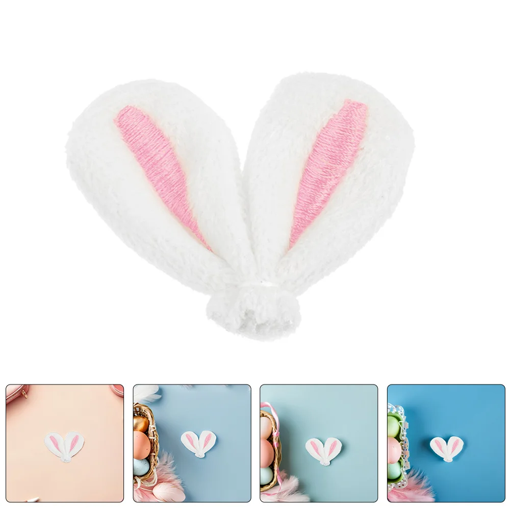 50 Uds. De accesorios para las orejas de conejo de Pascua, Kits de pinzas para el cabello DIY para adultos, recuerdos de fiesta, suministros para manualidades creativas, lazo para el pelo con orejas de conejo