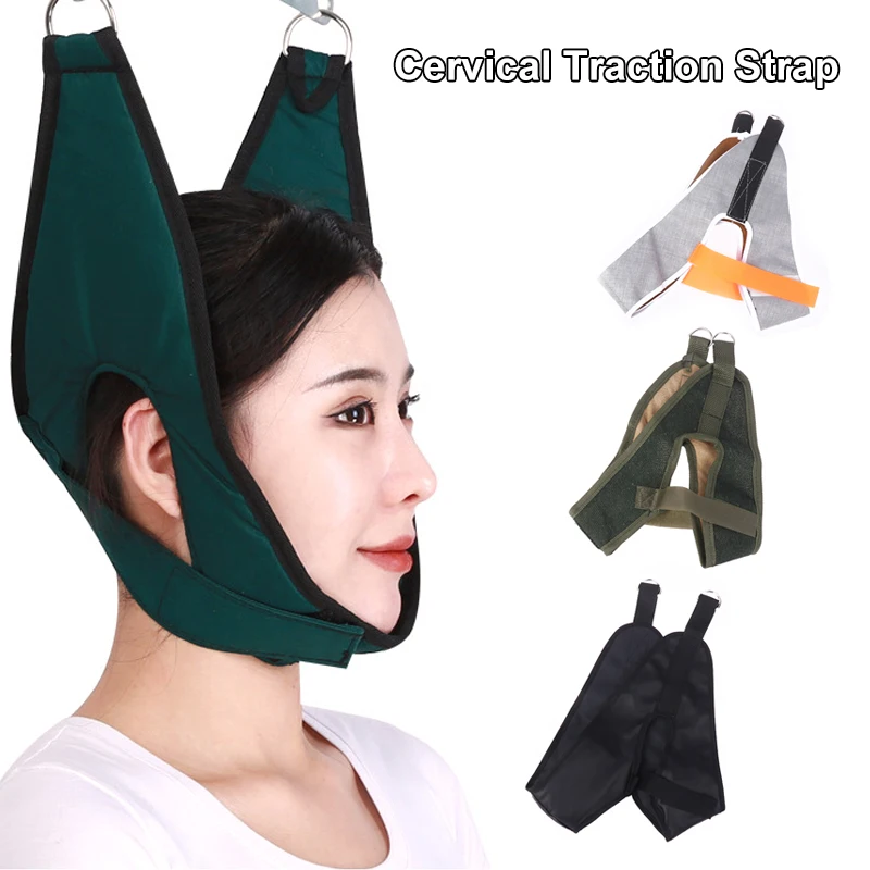 Chiropractic Tools Neck Harness Neck Stretcher Hanging Cervical Traction Device Neck Stretching Belt Osteochondrosis Pain Relief