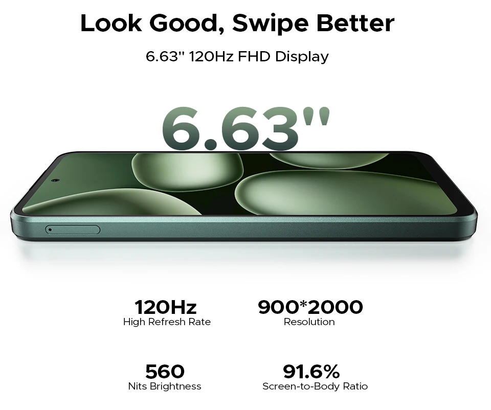 Global Version DOOGEE B10 Smartphone Android 16 7600mAh Battery 6GB 256GB 6.6'' Display 64MP AI Camera IP68 / IP69K Mobile Phone