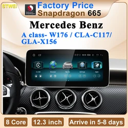 STWEI Factory Price Android12 Multimedia For Mercedes Benz A Class-W176 CLA-C117 GLA-X156 Car Video Player GPS  Bluetooth